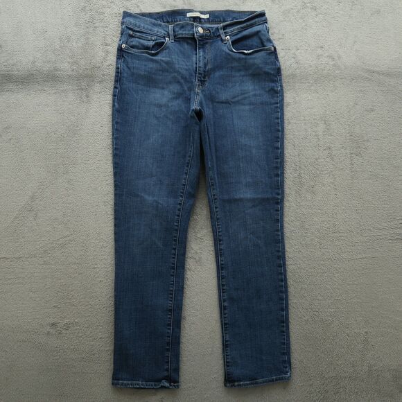 Levi's Jeans Women's Size 10M Blue Mid-Rise Classic Straight Denim 28.5" Inseam - Picture 1 of 16
